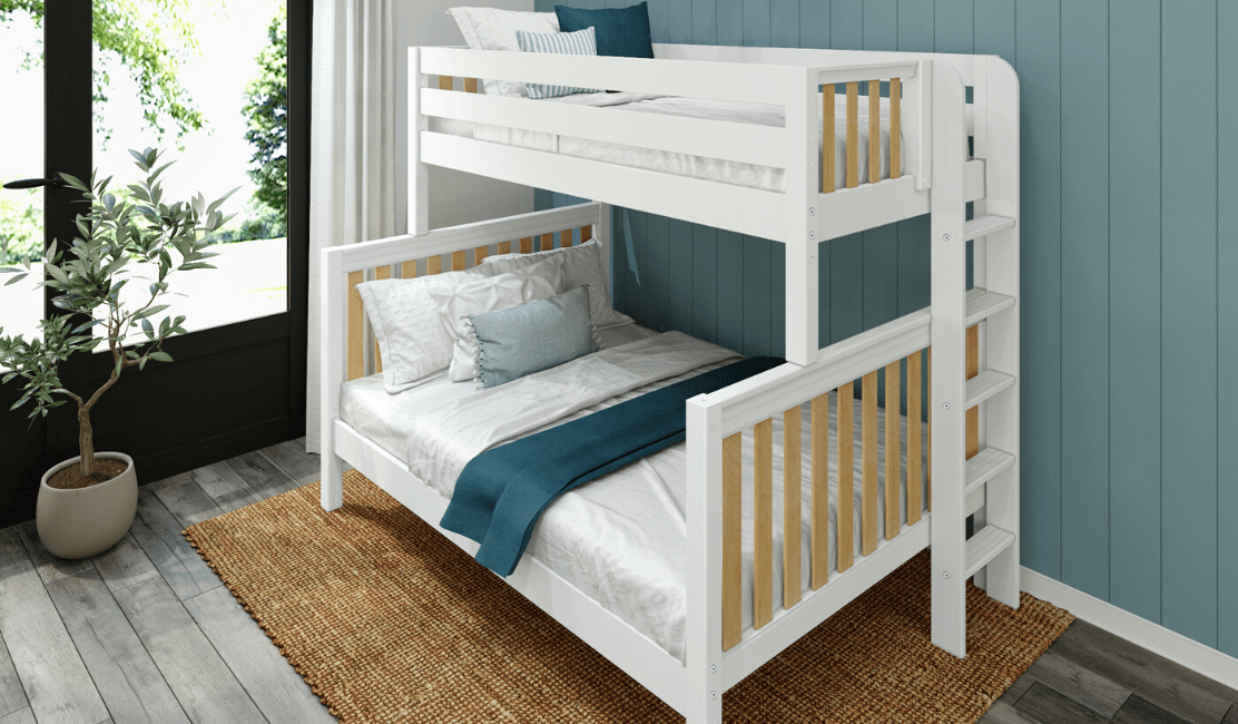 Best Twin over Queen Bunk Beds Space Saving Bunk Beds for Kids Adul Maxtrix Kids