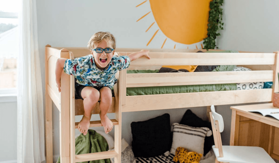 Loft Bed with Desk for Small Room & Study Environments – Maxtrix Kids