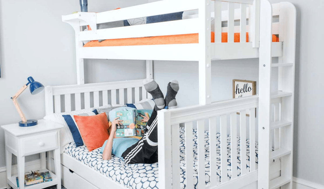 L shaped full size hotsell bunk beds