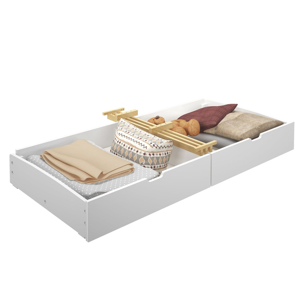 1625-002 : Furniture Underbed Drawers, White