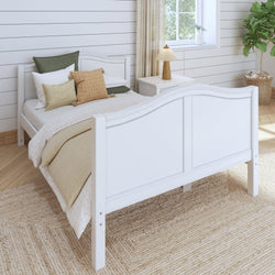 2040 XL WC : Kids Beds Full XL Basic Bed - Medium, Curved, White