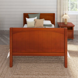 2060 CP : Kids Beds Full Basic Bed - High, Panel, Chestnut