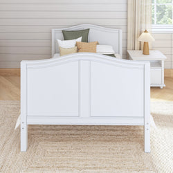 2060 WC : Kids Beds Full Basic Bed - High, Curved, White