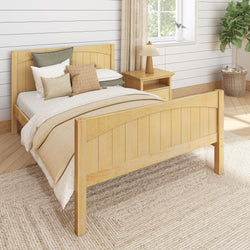 2180 NP : Kids Beds Full Traditional Bed with Low Bed End, Panel, Natural