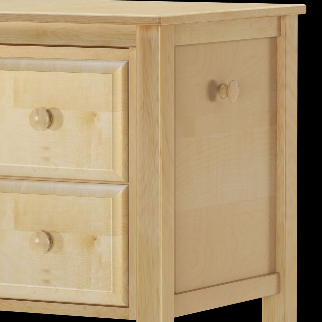 2454-001 : Desk Large 2 Drawer Desk, Natural