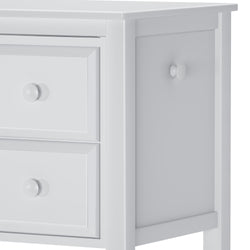 2454-002 : Desk Large 2 Drawer Desk, White