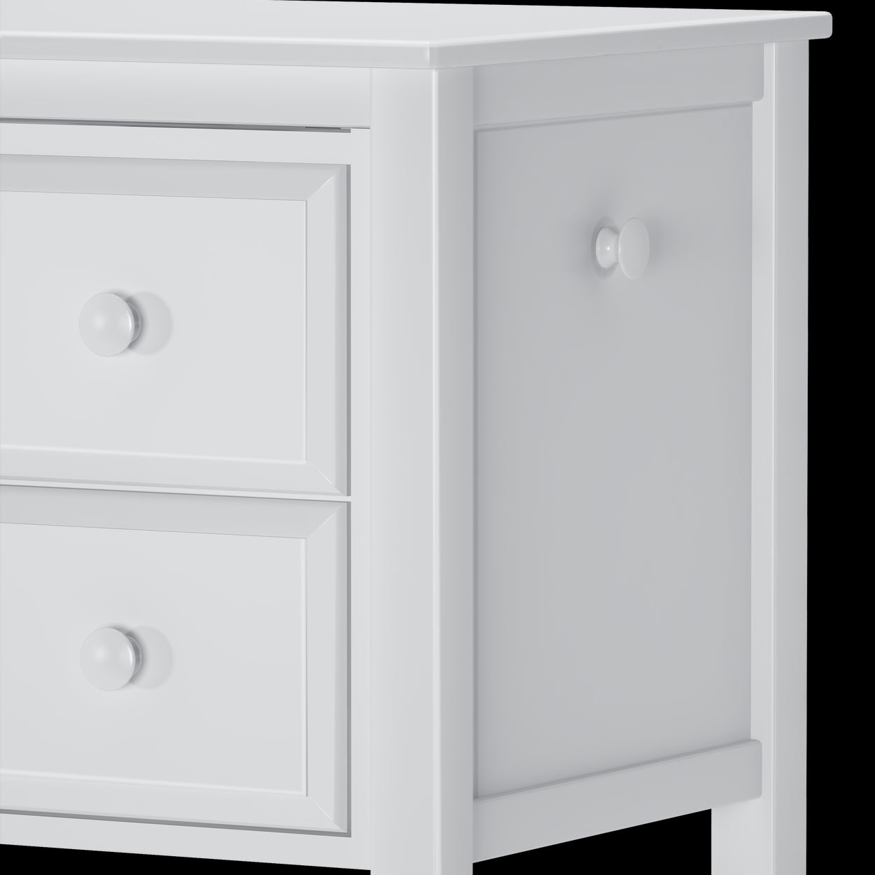 2455-002 : Desk 4 Drawer Student Desk, White