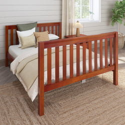 3060 XL CS : Kids Beds Queen Basic Bed - High, Slat, Chestnut