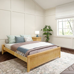 3075 XL N : Starter Bed Queen Platform Bed, Natural