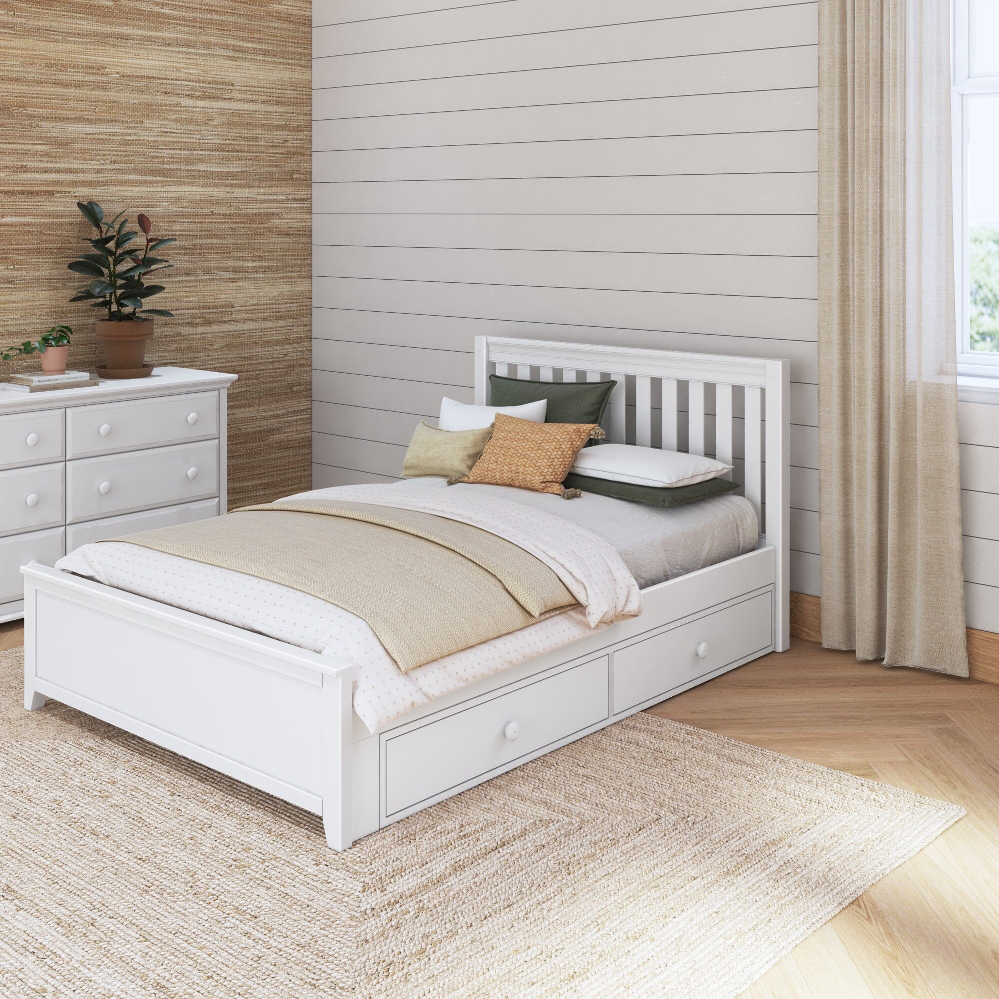 Queen Traditional Bed with Underbed Dresser – Maxtrix Kids