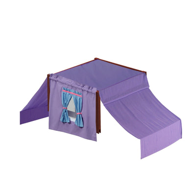 3453-027 : Component Full Top Tent Frame + Fabric, Purple + Light Blue