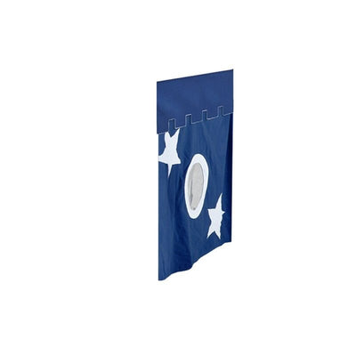 3635-022 : Component Twin Extra Curtain For Mid Loft Beds, Blue + White