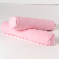 3730-023 : Accessories Bolster Covers (set of 2), Soft Pink + White