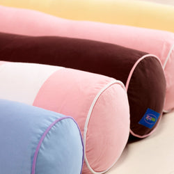 3730-023 : Accessories Bolster Covers (set of 2), Soft Pink + White