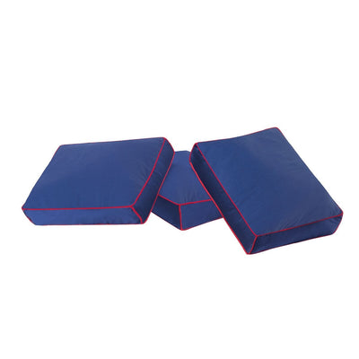 3740-021 : Component Back Pillows (set of 3), Blue + Red