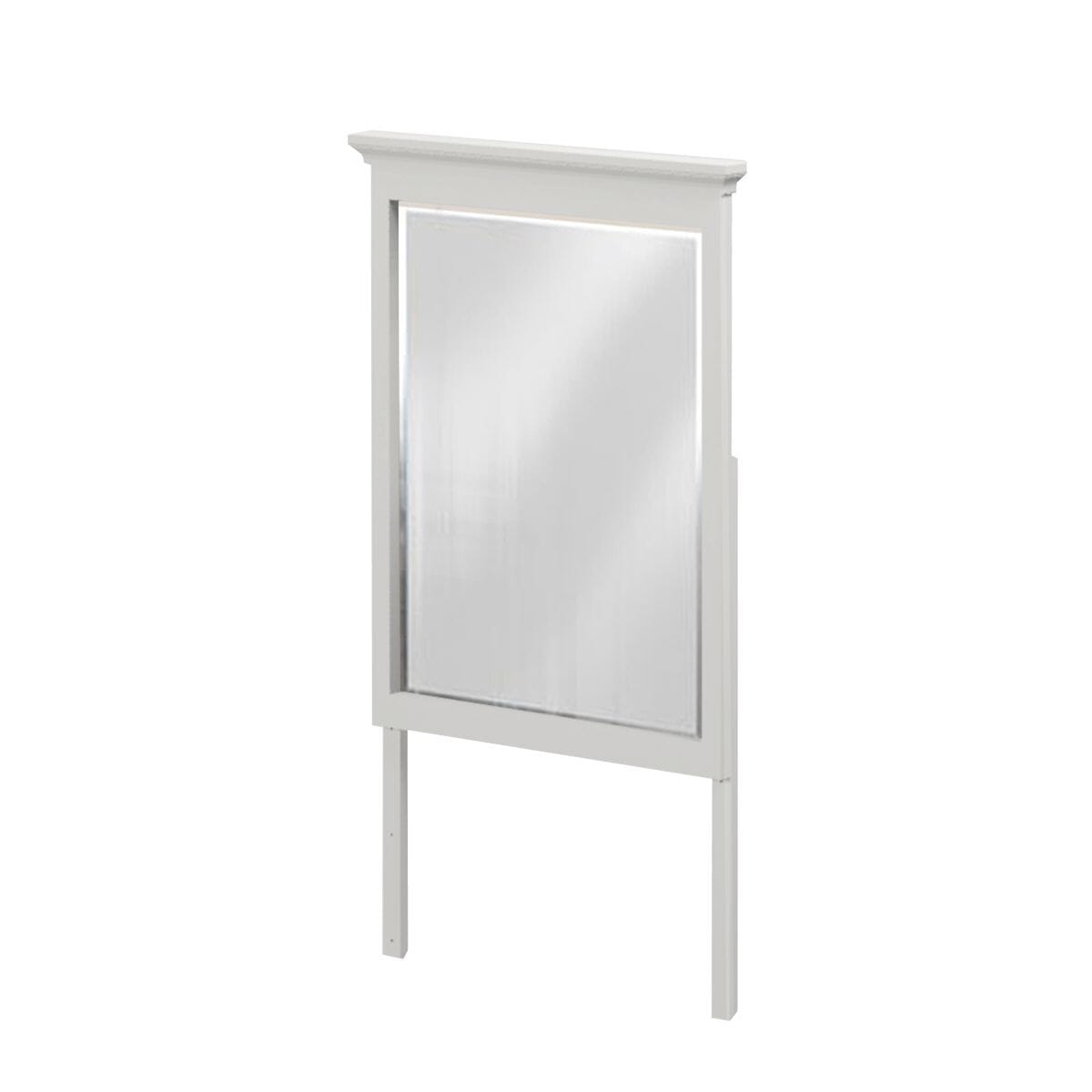 4010-002 : Furniture Mirror, White