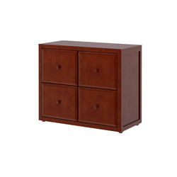 4440-003 : Dresser 4 Drawer Cube Unit, Chestnut