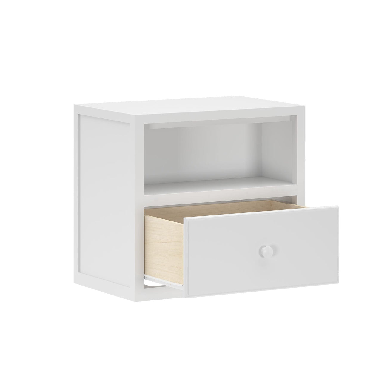 4520-002 : Furniture Maxtrix One Drawer Nightstand, White