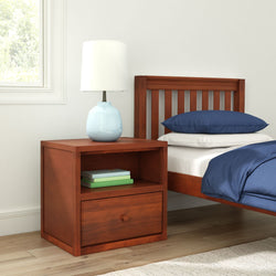 4520-003 : Furniture Maxtrix One Drawer Nightstand, Chestnut