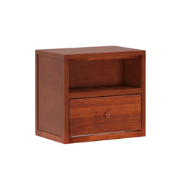 4520-003 : Furniture Maxtrix One Drawer Nightstand, Chestnut