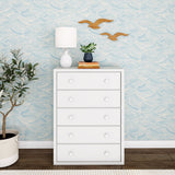 4550-002 : Furniture 5 Drawer Dresser, White