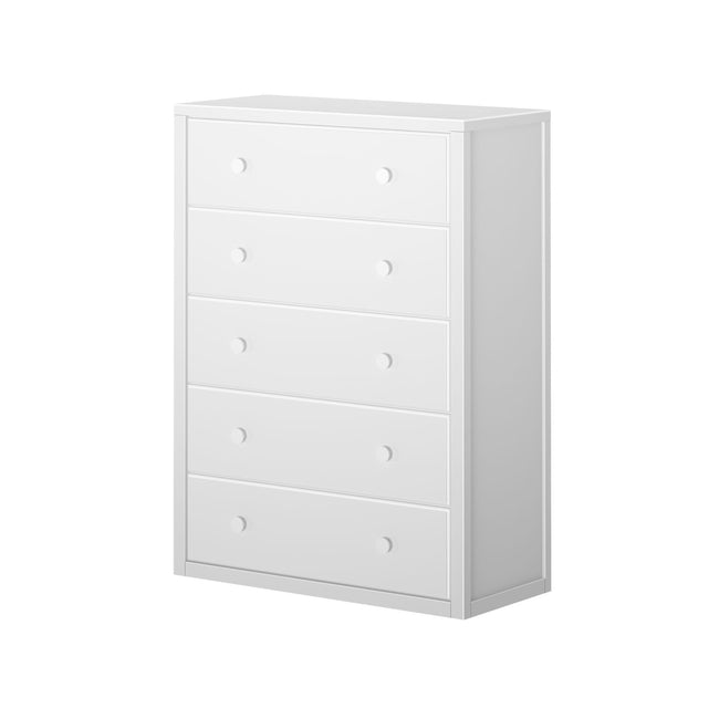 4550-002 : Furniture 5 Drawer Dresser, White