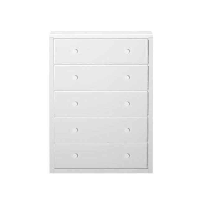 4550-002 : Furniture 5 Drawer Dresser, White