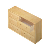 4560-001 : Furniture 6 Drawer Dresser, Natural