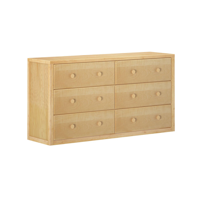 4560-001 : Furniture 6 Drawer Dresser, Natural