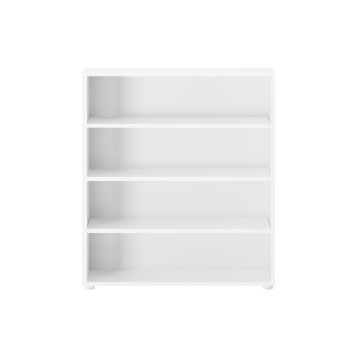 4640-002 : Bookcase Mid Bookcase, White- 37.5"