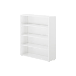 4640-002 : Bookcase Mid Bookcase, White- 37.5"