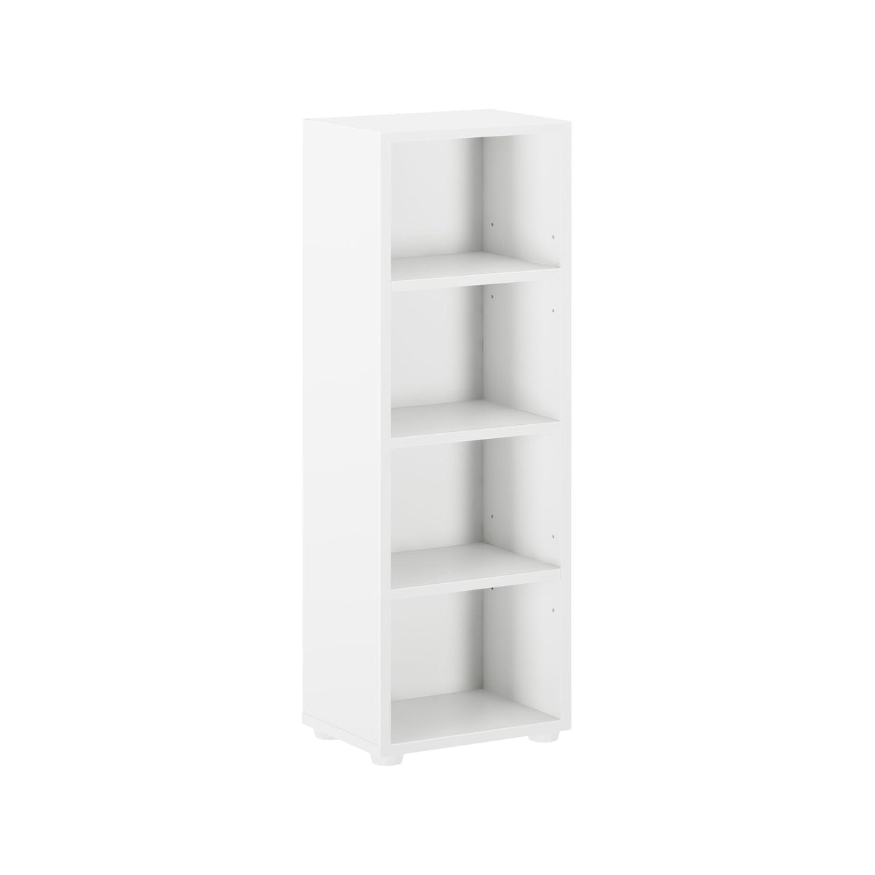 4643-002 : Bookcase Mid Bookcase, White- 15"