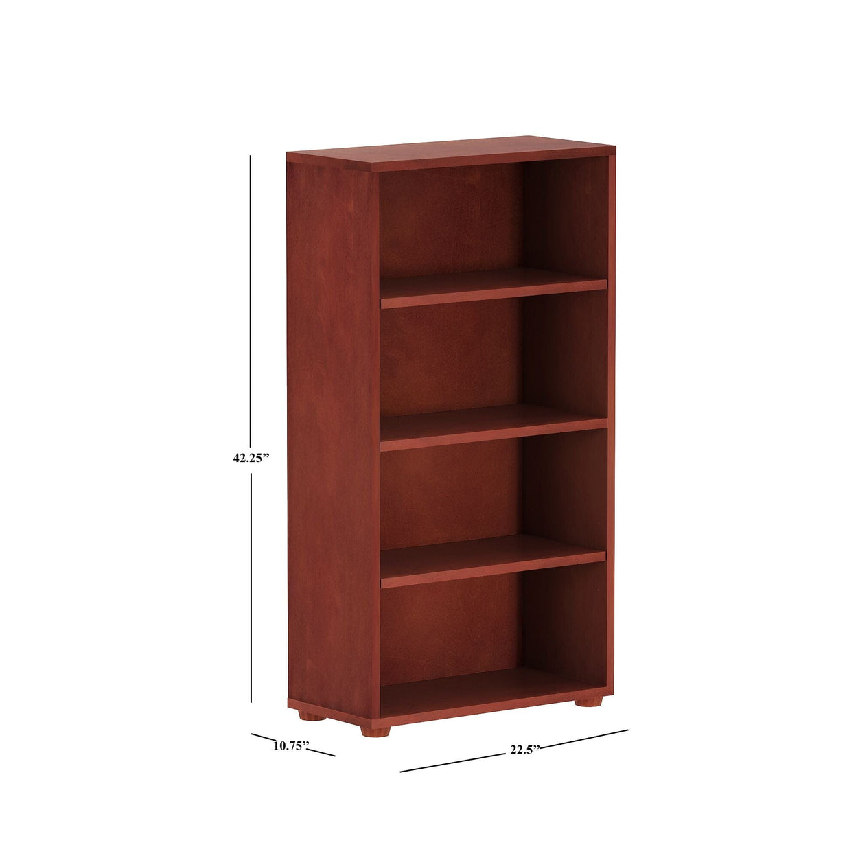 4645-003 : Bookcase Mid Bookcase, Chestnut- 22.5"