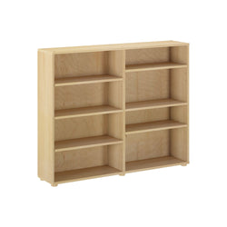 4680-001 : Bookcase Mid Bookcase, Natural - 52.5"