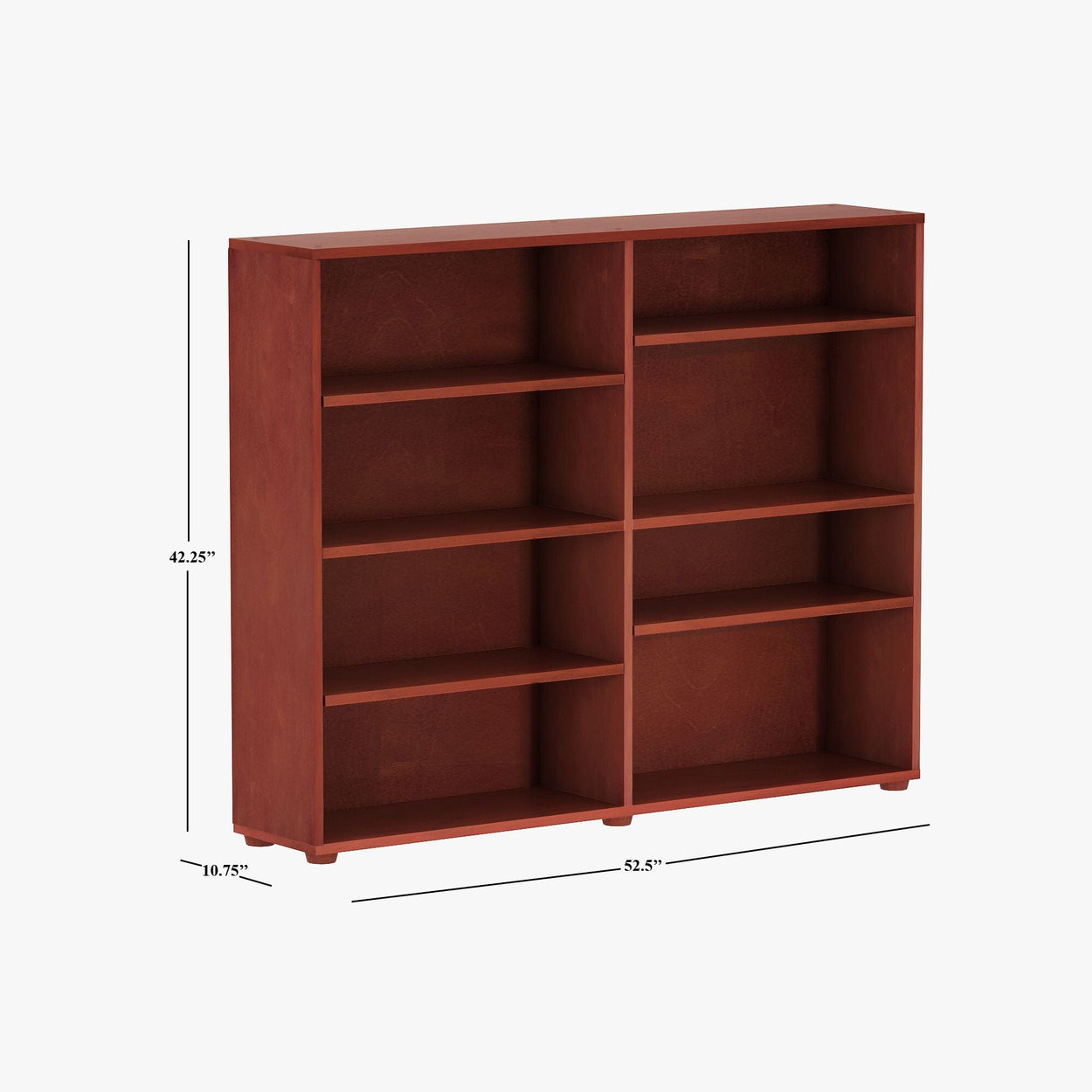 4680-003 : Bookcase Mid Bookcase, Chestnut - 52.5"