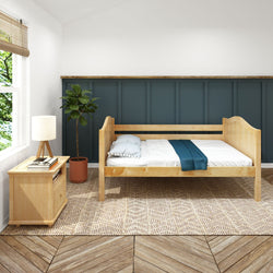 BRAXM NC : Daybed Daybed with Med HB, Curved, Natural