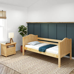 BRIXM NC : Kids Beds Daybed with Med HBs, Curved, Natural