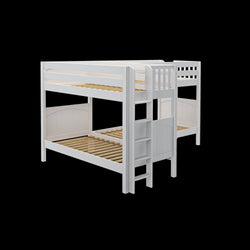 CRUX 1 WP : Quad Corner Bunk Twin Medium Corner Bunk with Straight Ladders on Ends, Panel, White