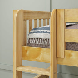 CRUX NS : Multiple Bunk Beds Twin Medium Corner Bunk Bed, Slat, Natural