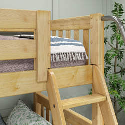 CRUX NS : Multiple Bunk Beds Twin Medium Corner Bunk Bed, Slat, Natural