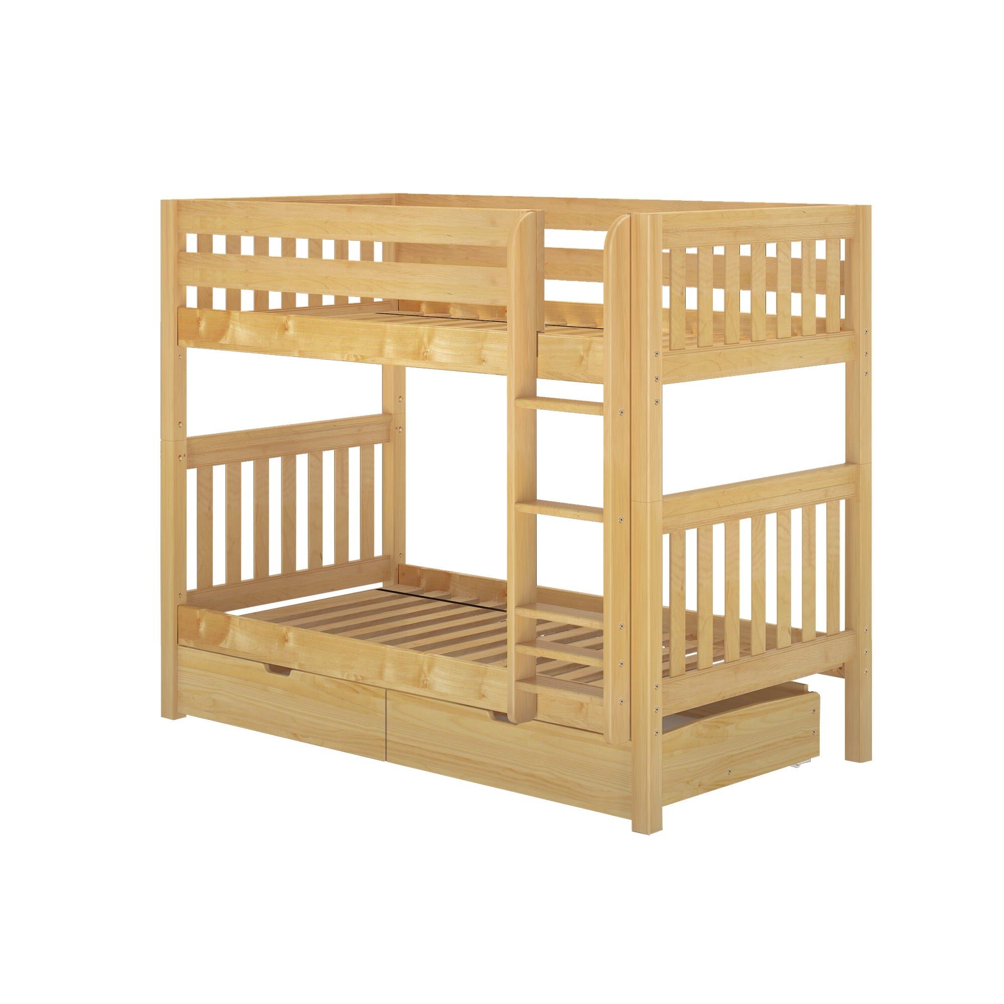 Twin Medium Bunk Bed with Underbed Storage Drawer – Maxtrix Kids