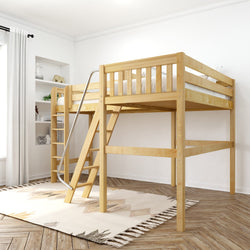 HIGHRISE NS : Corner Loft Beds Twin High Corner Loft Bed, Slat, Natural