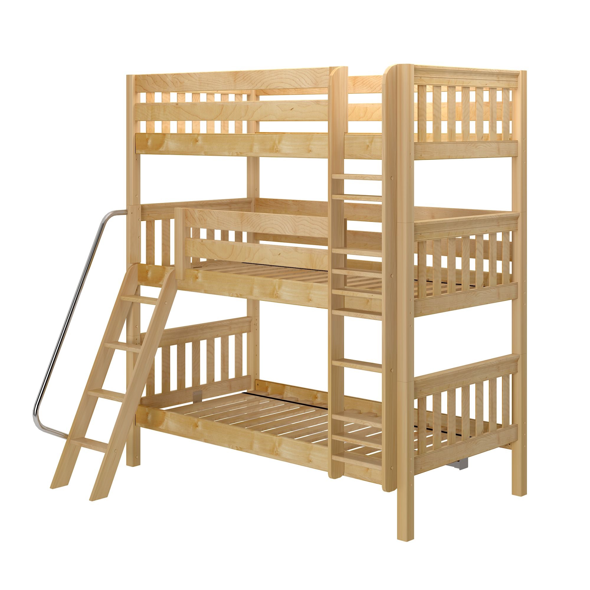 Twin XL Triple Bunk with Ladders – Maxtrix Kids