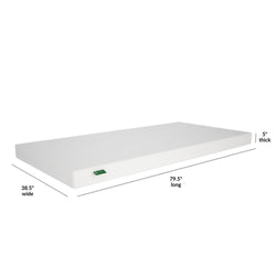 MX183115-000 : Mattresses 5" Memory Foam Mattress Twin XL