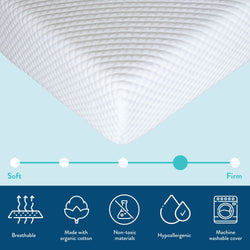 MX183218-000 : Mattresses 2 x 8" Memory Foam Mattress, Twin