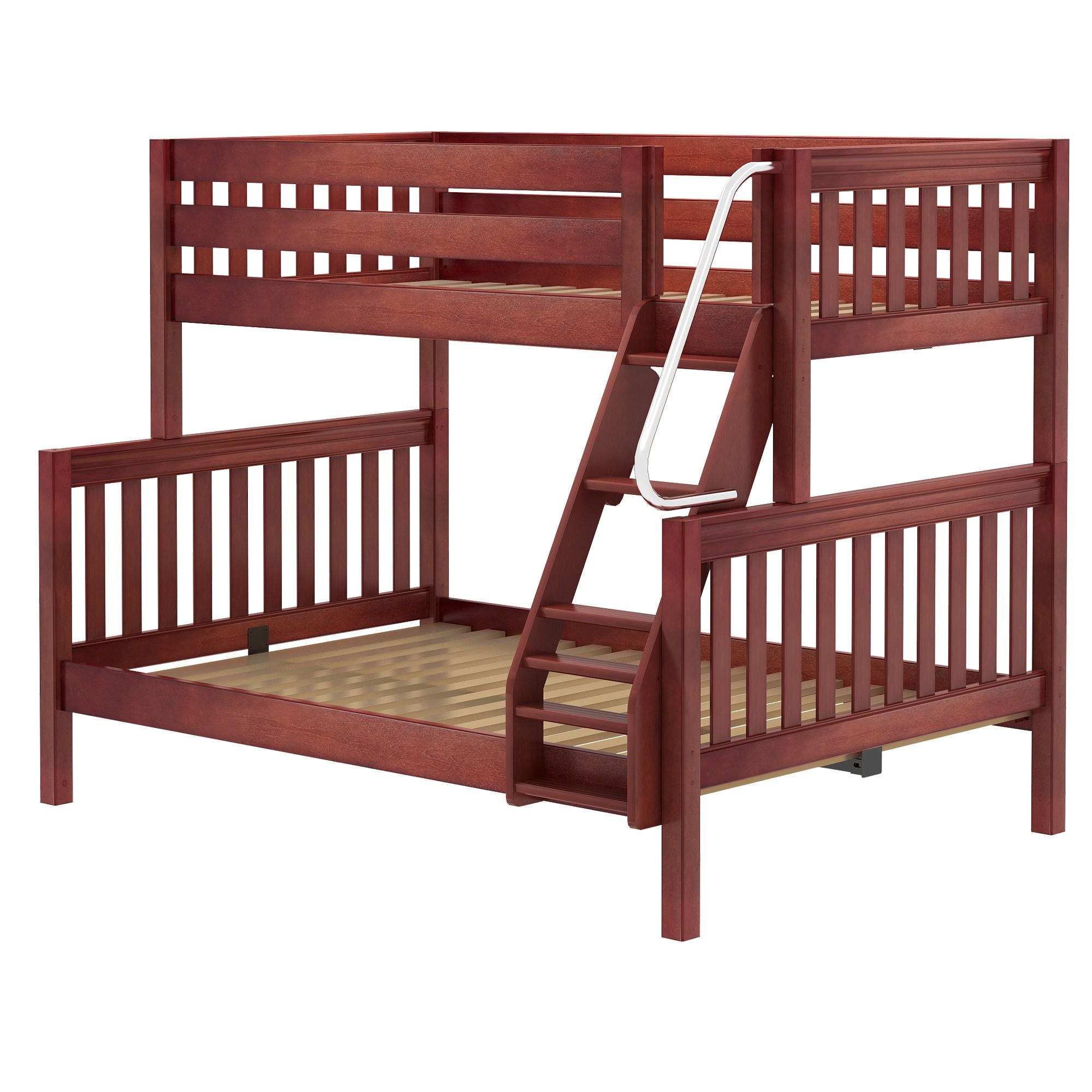 Twin XL over Full XL Medium Bunk Bed with Angled Ladder – Maxtrix Kids