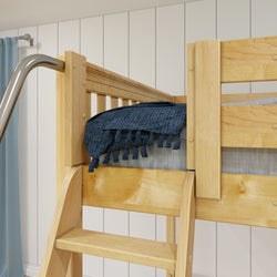 SUMMIT NS : Corner Loft Beds Twin Full High Corner Loft Bed, Slat, Natural