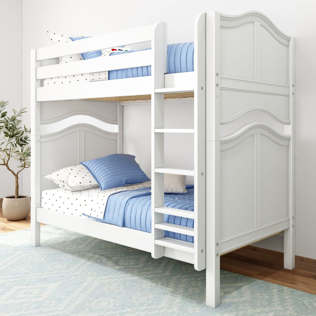 Twin High Bunk Bed with Ladder