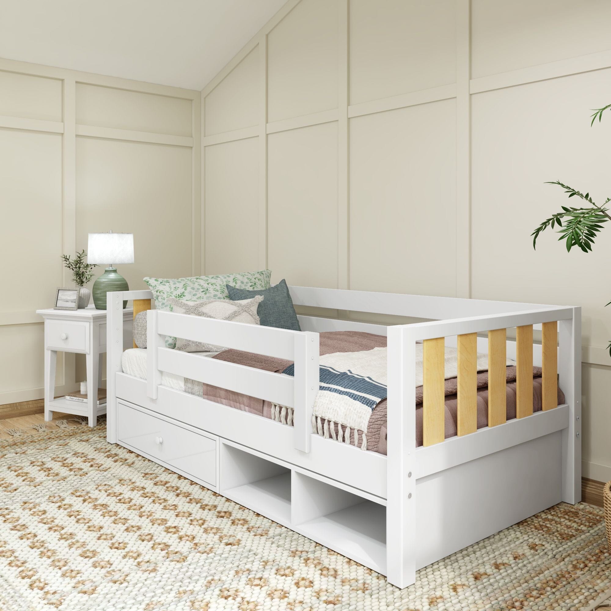 Baby bed and dresser best sale