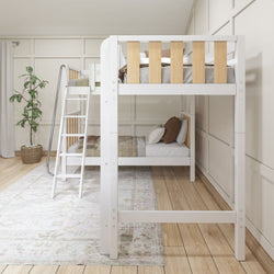 TRIO MWS : Multiple Bunk Beds Modern Twin High Corner Loft Bunk Bed